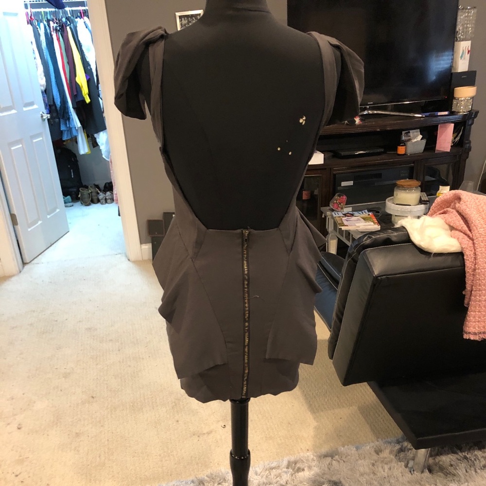 Dark grey mini dress